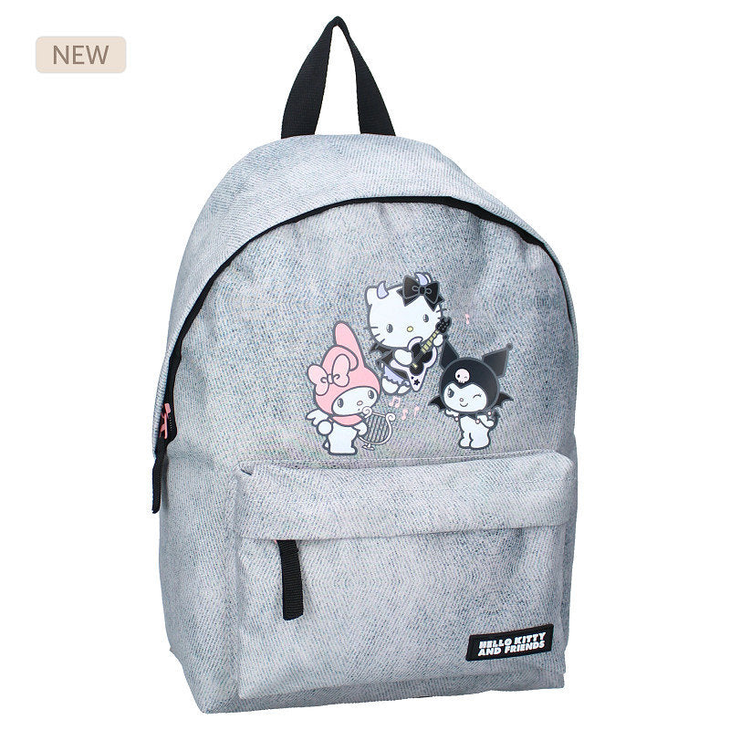 MOCHILA ESCOLAR 37CM HELLO KITTY & FRIENDS DENIM | VADOBAG Imagen principal del producto