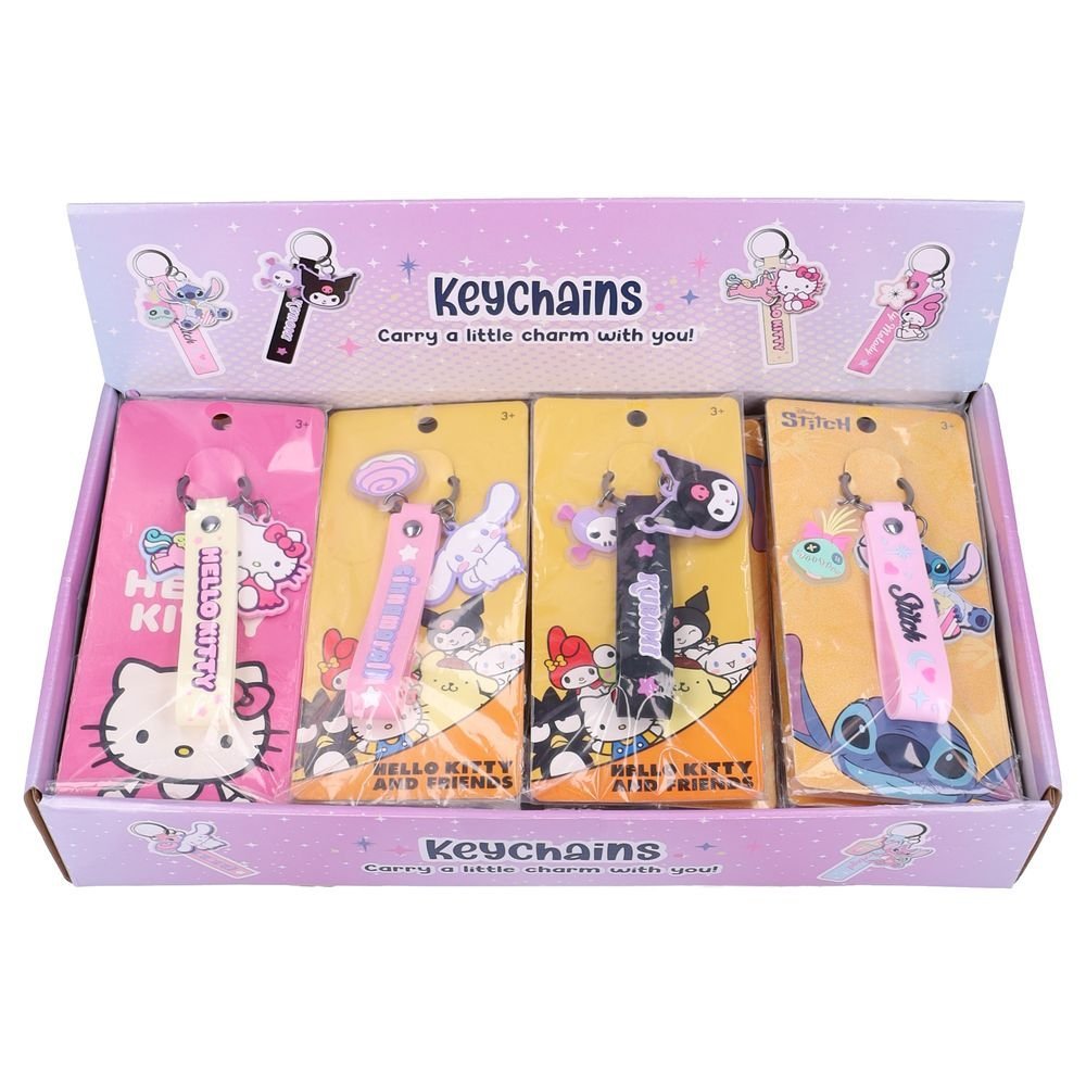 Exp. 24 Uds Llaveros Silicona Disney Hello Kitty VADOBAG
