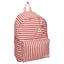 Mochila escolar 37x26 con bolsillo frontal striped up rosa VadoBag