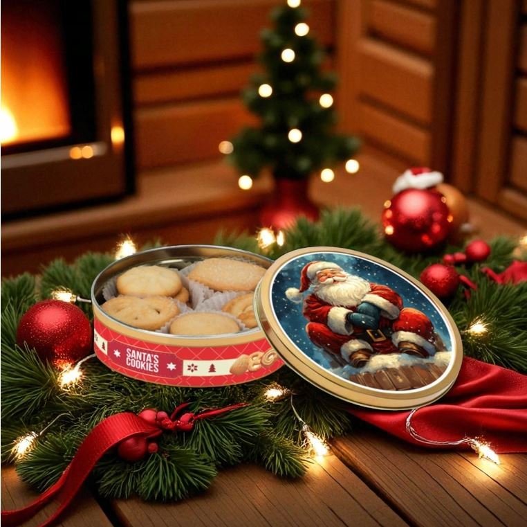 CAJA LATA DE GALLETAS DE MANTEQUILLA PAPA NOEL 114GR | KOOPMAN CHRISTMAS | ENVASE 24 UDS. UNIDAD | 8713305726606 Imagen principal del producto