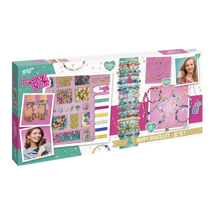 Juego de creación de pulseras Design & Shine Mega Set TOTUM