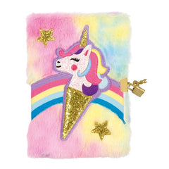 DIARIO SECRETO CON CERRADURA UNICORNIO | 1 UNIDADES | (TOTUM)