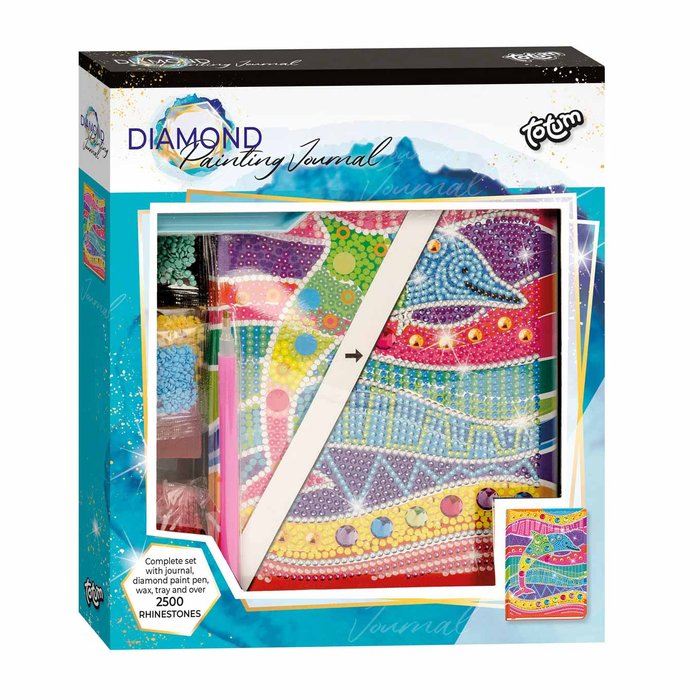 CUADERNO DE PINTURA DIAMANTE DELFIN GRANDE | TOTUM | 1 UNIDAD | 8714274079755