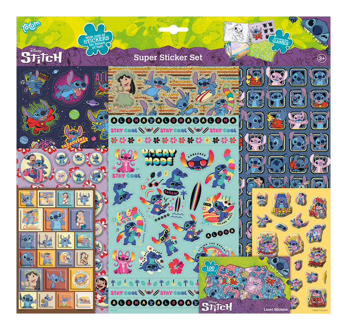 SUPER STICKER SET STITCH | TOTUM | 1 UNIDAD | 8714274700062 Imagen principal del producto