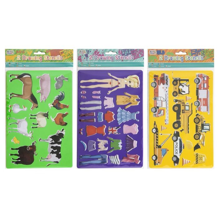 SET 2 PLANTILLAS DE DIBUJO SURTIDOS | CCG | ENVASE 12 UDS. UNIDAD | 8715427075815