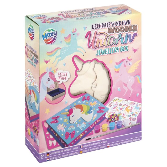Caja Joyero de Madera Personaliza Tu Unicornio Marca CCG