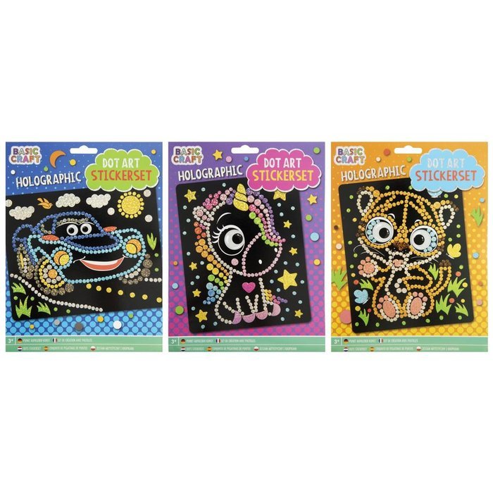 SET COLOREA POR PUNTOS HOLOGRAFICO INFANTIL SURTIDOS | CCG | ENVASE 12 UDS. UNIDAD | 8715427096292