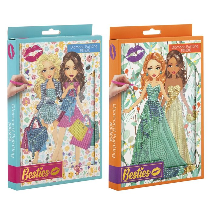 Set Cuaderno A5 Pinta la Portada con Diamantes Surtido Best Marca CCG Imagen principal del producto