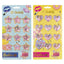 SET PEGATINAS 3D CON PURPURINA SURTIDO | CCG | ENVASE 8 UDS. UNIDAD | 8715427098302