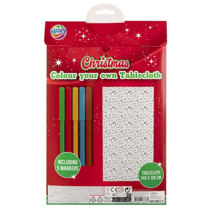 MANTEL PARA COLOREAR NAVIDAD | CCG NAVIDAD | 1 UNIDAD | 8715427133331
