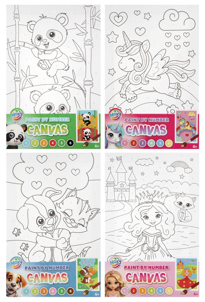 Pintar por Numeros con Tempera Infantil Surtidos Canvas CCG Imagen principal del producto