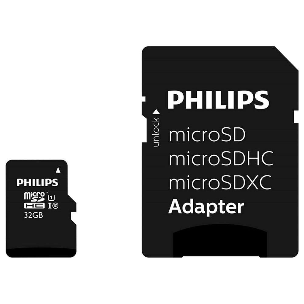 Tarjeta microSDHC 32GB Clase 10 U1 + Adaptador