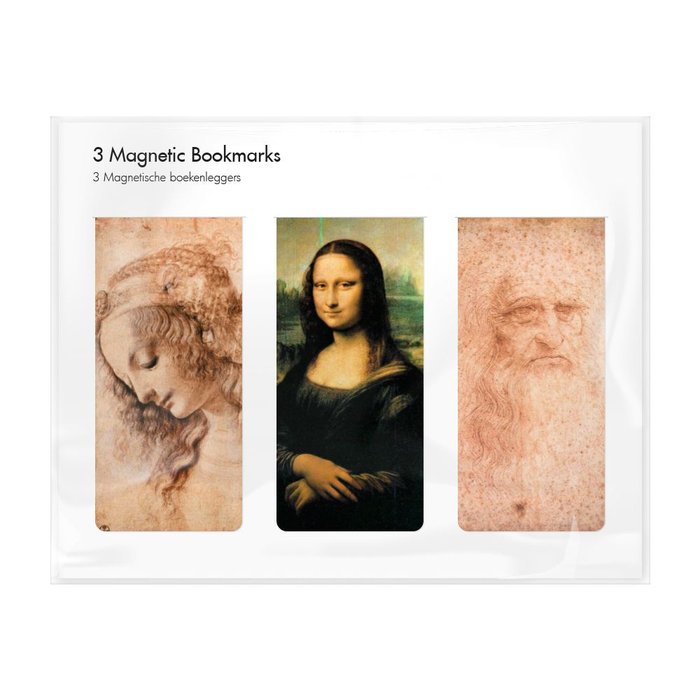 SET 3 MARCAPAGINAS MAGNETICOS LEONARDO DA VINCI | 1 UNIDADES | (WEBSHOP ARTE) Imagen principal del producto