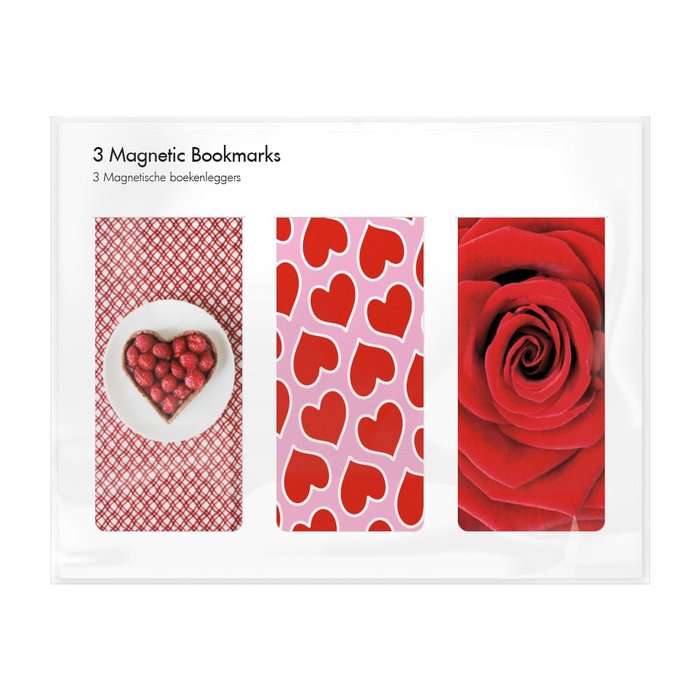 SET 3 MARCAPAGINAS MAGNETICOS ROSAS LOVE | 1 UNIDADES | (WEBSHOP ARTE) Imagen principal del producto