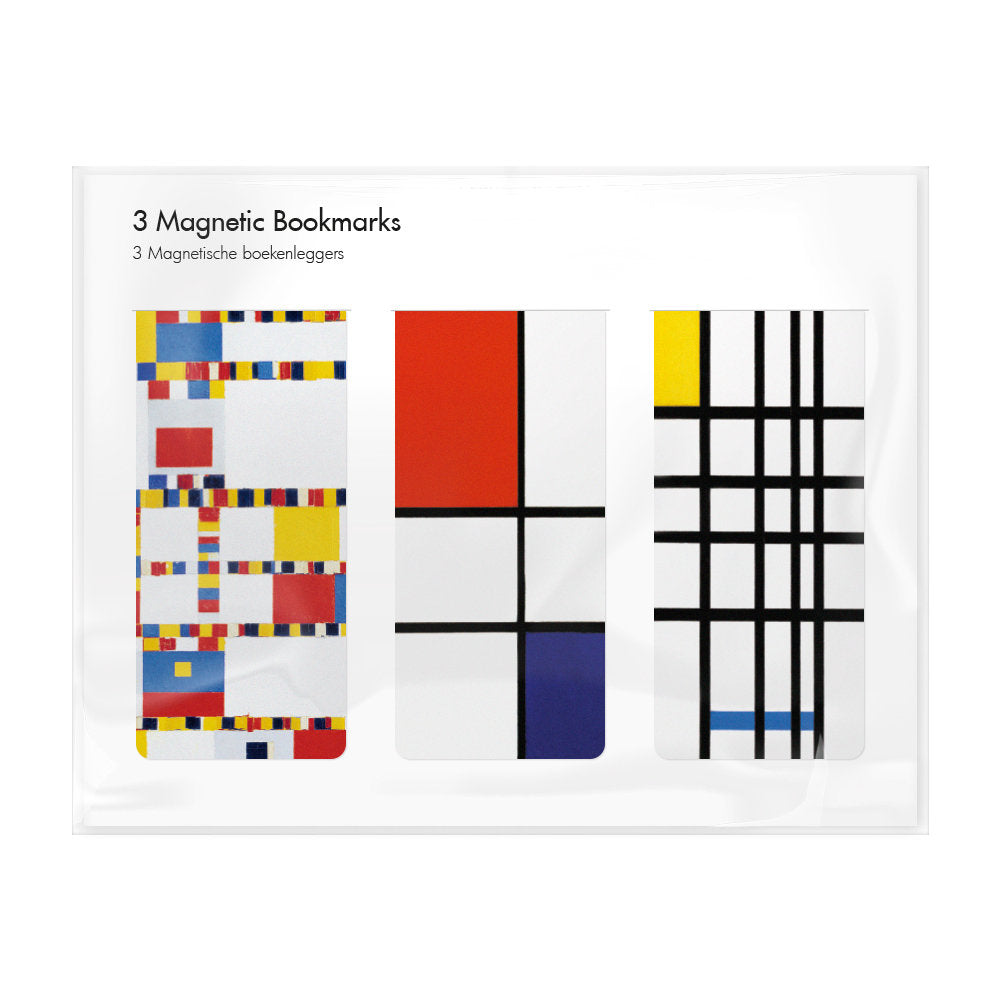 SET 3 MARCAPAGINAS MAGNETICOS MONDRIAN | 1 UNIDADES | (WEBSHOP ARTE) Imagen principal del producto