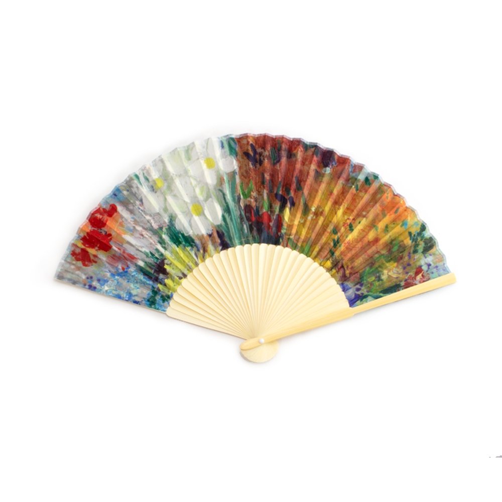Abanico Flores en Jarrón Azul Van Gogh Webshop Arte