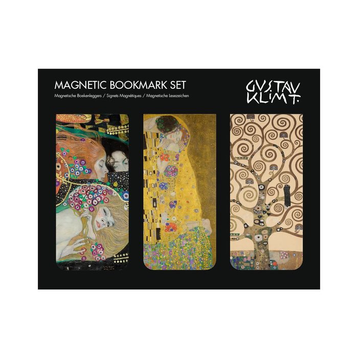 SET 3 MARCAPAGINAS MAGNETICOS GUSTAV KLIMT | 1 UNIDADES | (WEBSHOP ARTE) Imagen principal del producto