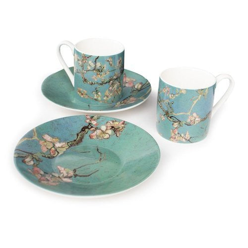 SET 2 TAZAS DE PORCELANA Y PLATILLOS ALMENDRO EN FLOR | WEBSHOP ARTE | 1 UNIDAD | 8719524049861 Imagen principal del producto