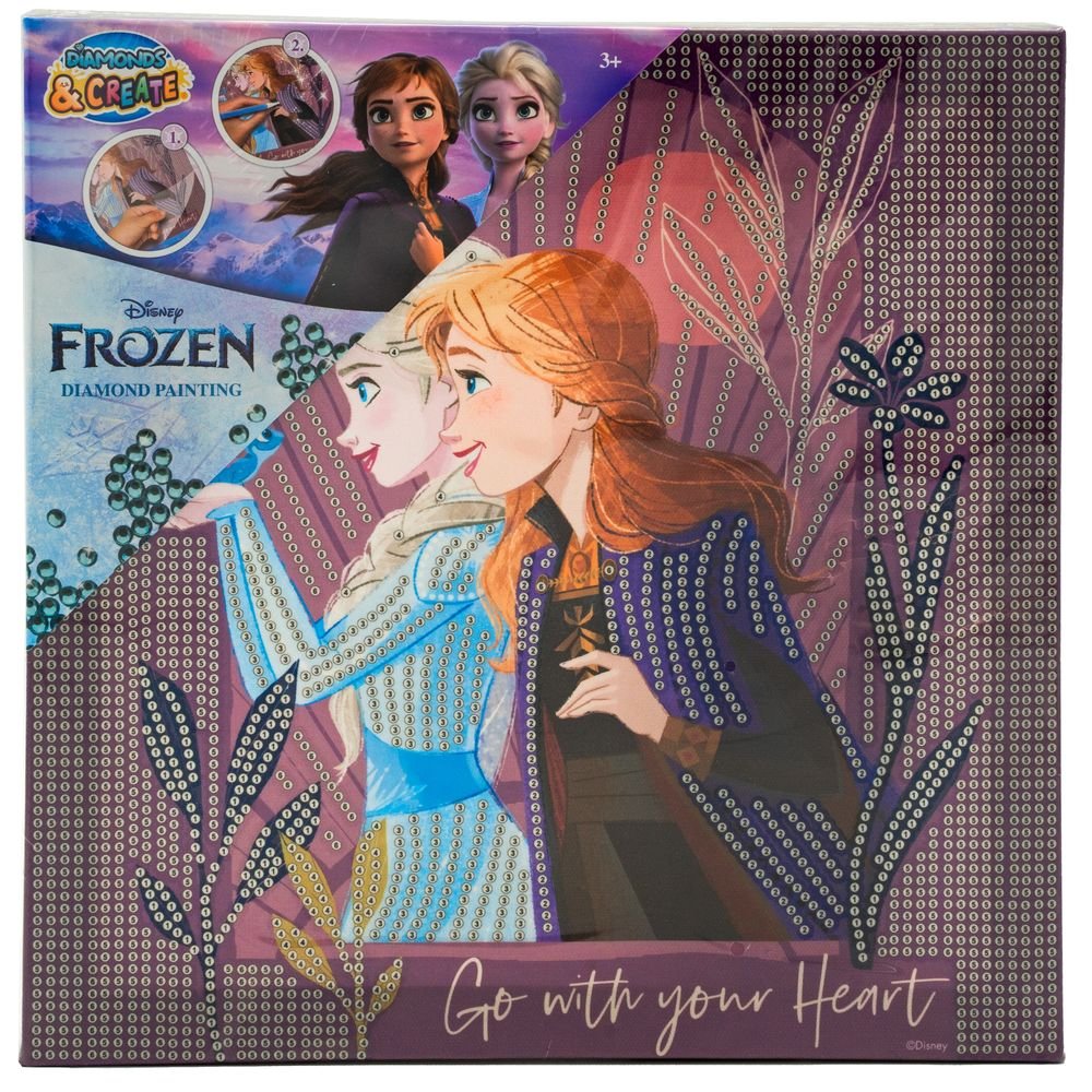 Cuadro Bordado Diamantes Frozen 29 x 29 cm New Import SL Imagen principal del producto