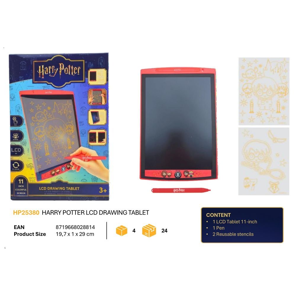 Tablet dibujo LCD con plantillas Harry Potter