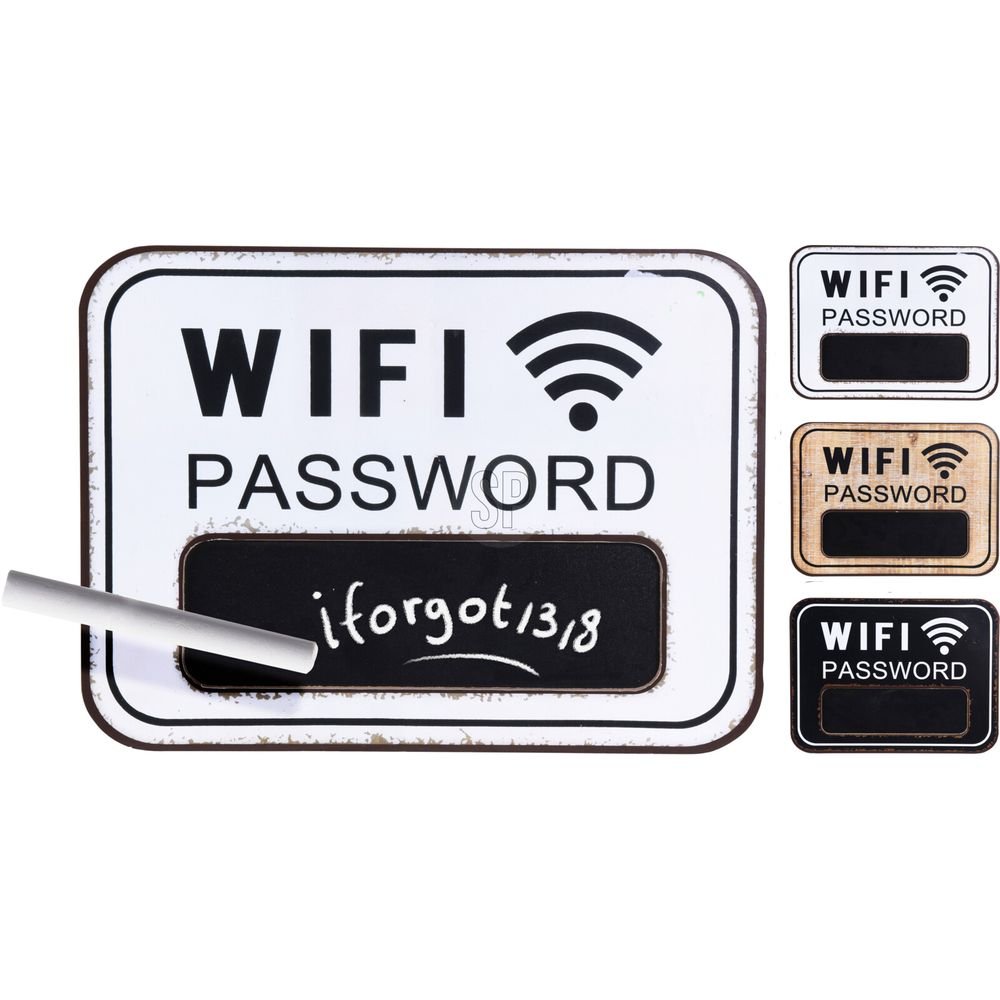 Tablero Decorativo Clave Wifi Koopman 39x29cm Surtidos Imagen principal del producto