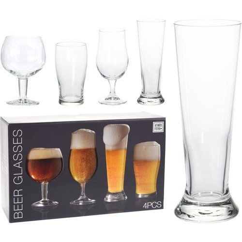 SET CAJA 4 VASOS DE CERVEZA SURTIDOS | KOOPMAN | 1 UNIDAD | 8719987100840