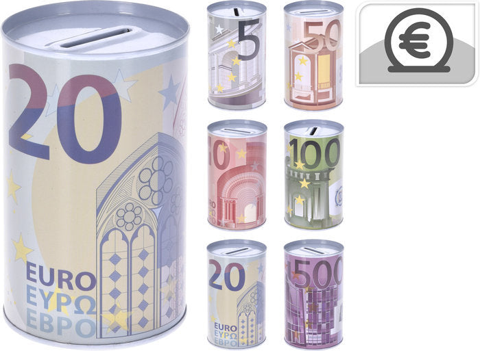 HUCHA CHAPA EURO SURTIDOS | KOOPMAN | ENVASE 12 UDS. UNIDAD | 8719987809101 Imagen principal del producto