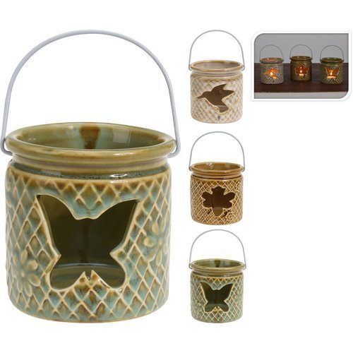 PORTAVELA PORCELANA 8X8X8,5CM MODELOS SURTIDOS | KOOPMAN | ENVASE 12 UDS. UNIDAD | 8720573149242 Imagen principal del producto
