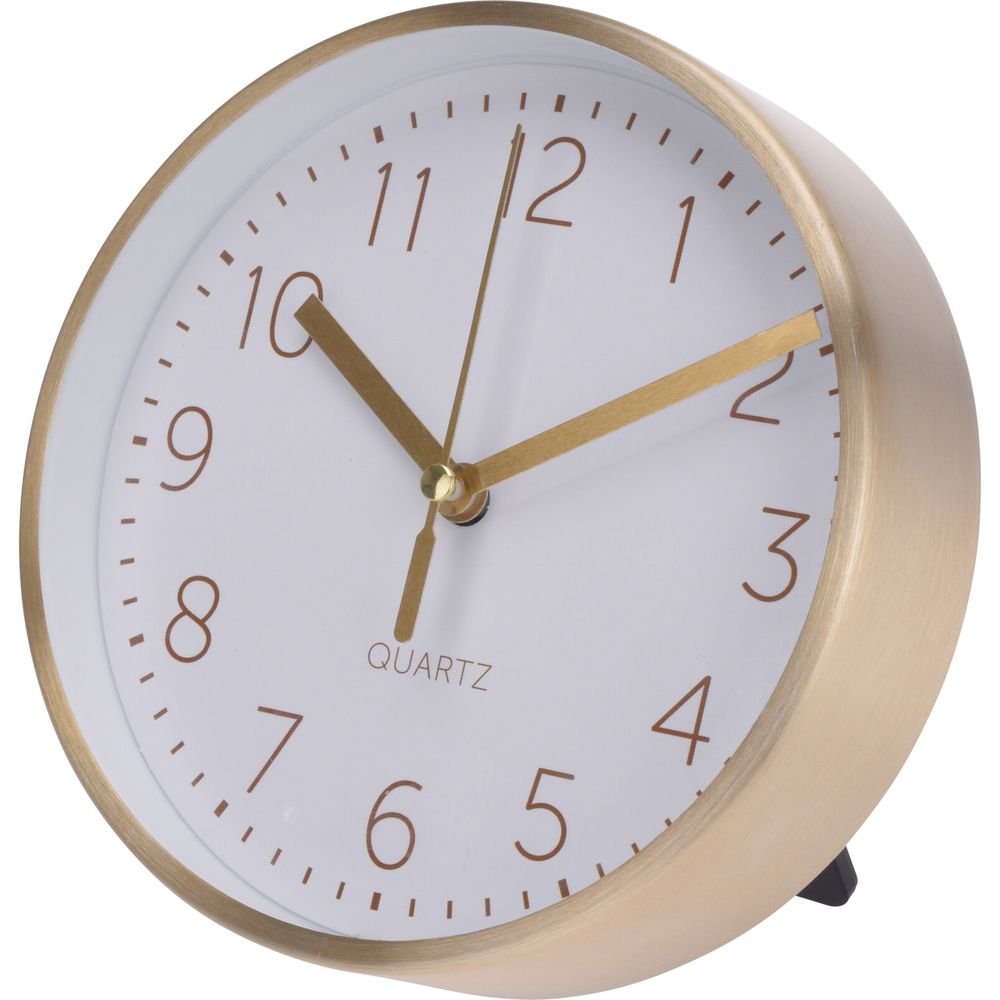 Reloj dorado 15 cm Koopman para regalo y decoración Imagen principal del producto