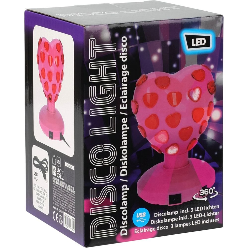 Lámpara Rosa Corazón Disco LED Koopman
