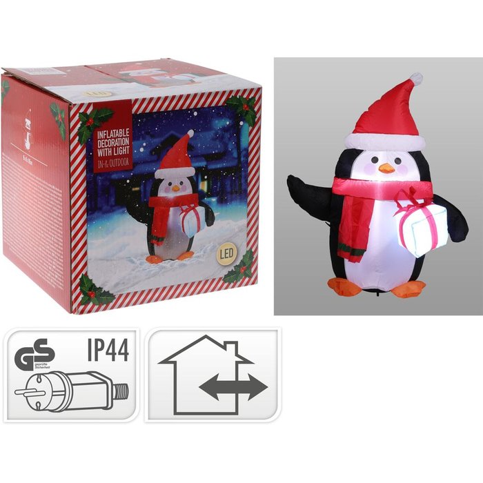 Pinguino Inflable con Luz Koopman Christmas 85x65x105 cm