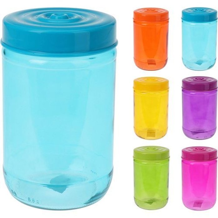 SET 12 BOTES CRISTAL 660ML COLORES SURTIDOS | KOOPMAN | ENVASE 12 UDS. UNIDAD | 8720573438568 Imagen principal del producto