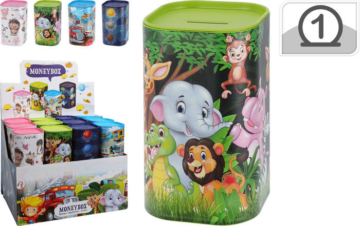 HUCHA INFANTIL MODELOS SURTIDOS | KOOPMAN | ENVASE 24 UDS. UNIDAD | 8720573460491 Imagen principal del producto
