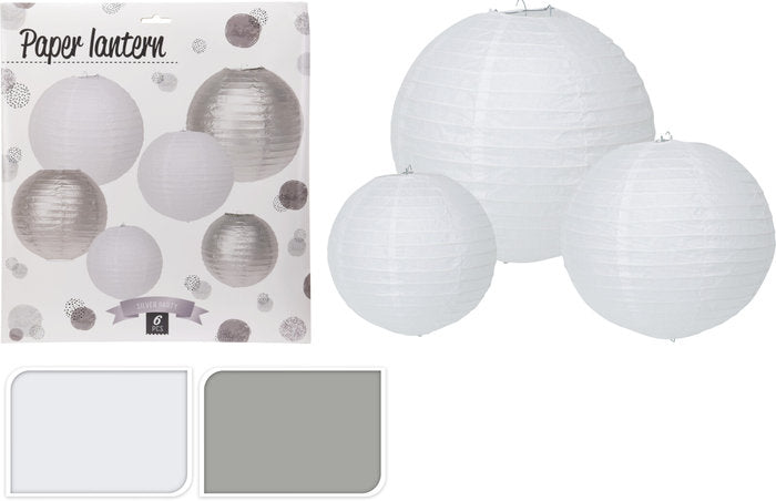 SET FAROLILLOS PAPEL PLATEADOS | KOOPMAN | 1 UNIDAD | 8720573573870 Imagen principal del producto