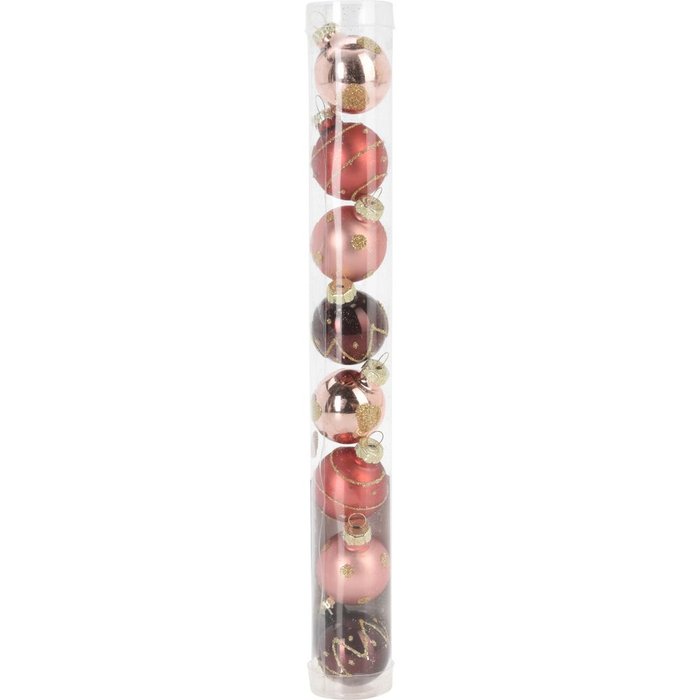 SET 8 BOLAS NAVIDAD ROSA | KOOPMAN CHRISTMAS | 1 UNIDAD | 8720573595278 Imagen principal del producto