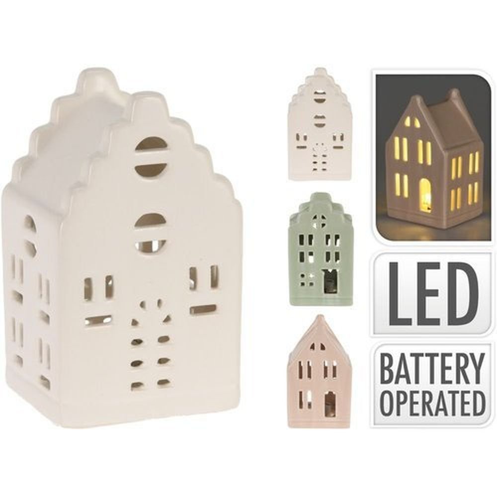 CASITA DECORATIVA CON LUZ LED | KOOPMAN | ENVASE 12 UDS. UNIDAD | 8720573976695 Imagen principal del producto