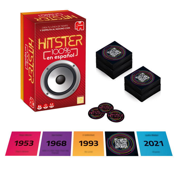 JUEGO DE MESA HITSTER 100% MUSICA ESPAÑOLA | DISET | 1 UNIDAD | 8721017602330 Imagen principal del producto