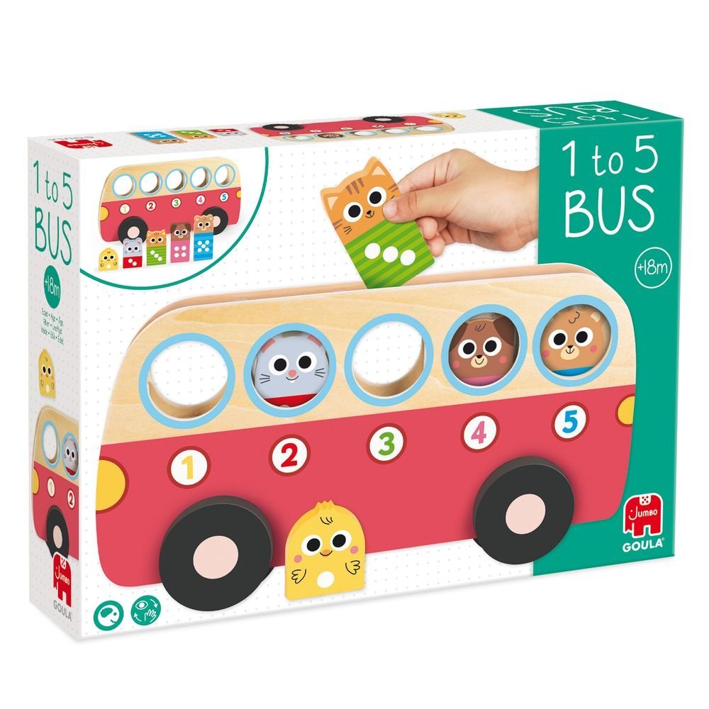 Juego Infantil Numérico 1 a 5 Bus Goula