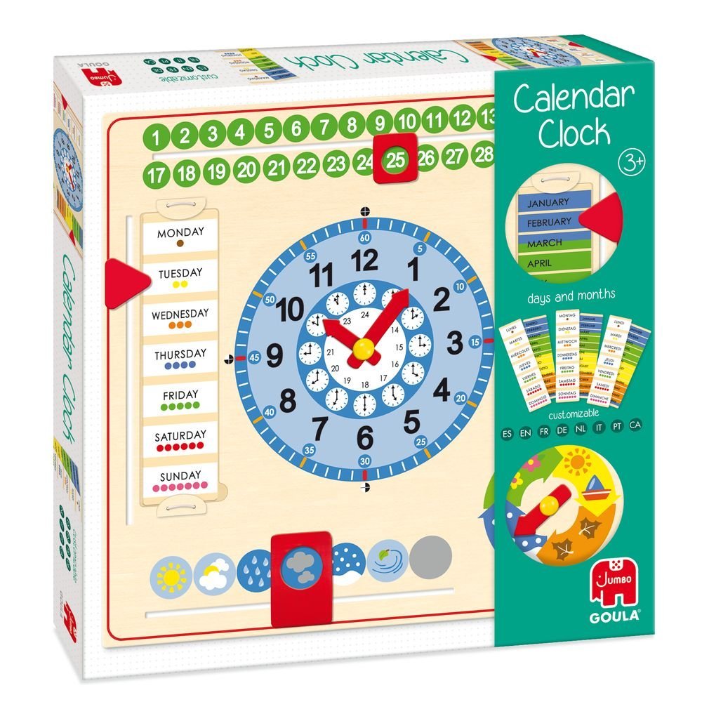 Reloj Calendario Madera Educativo Goula Imagen principal del producto