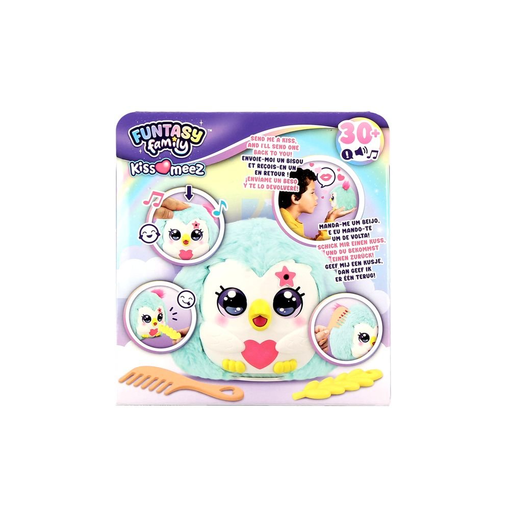 Peluche Interactivo Funtasy Family Kiss-meez Owl DISET