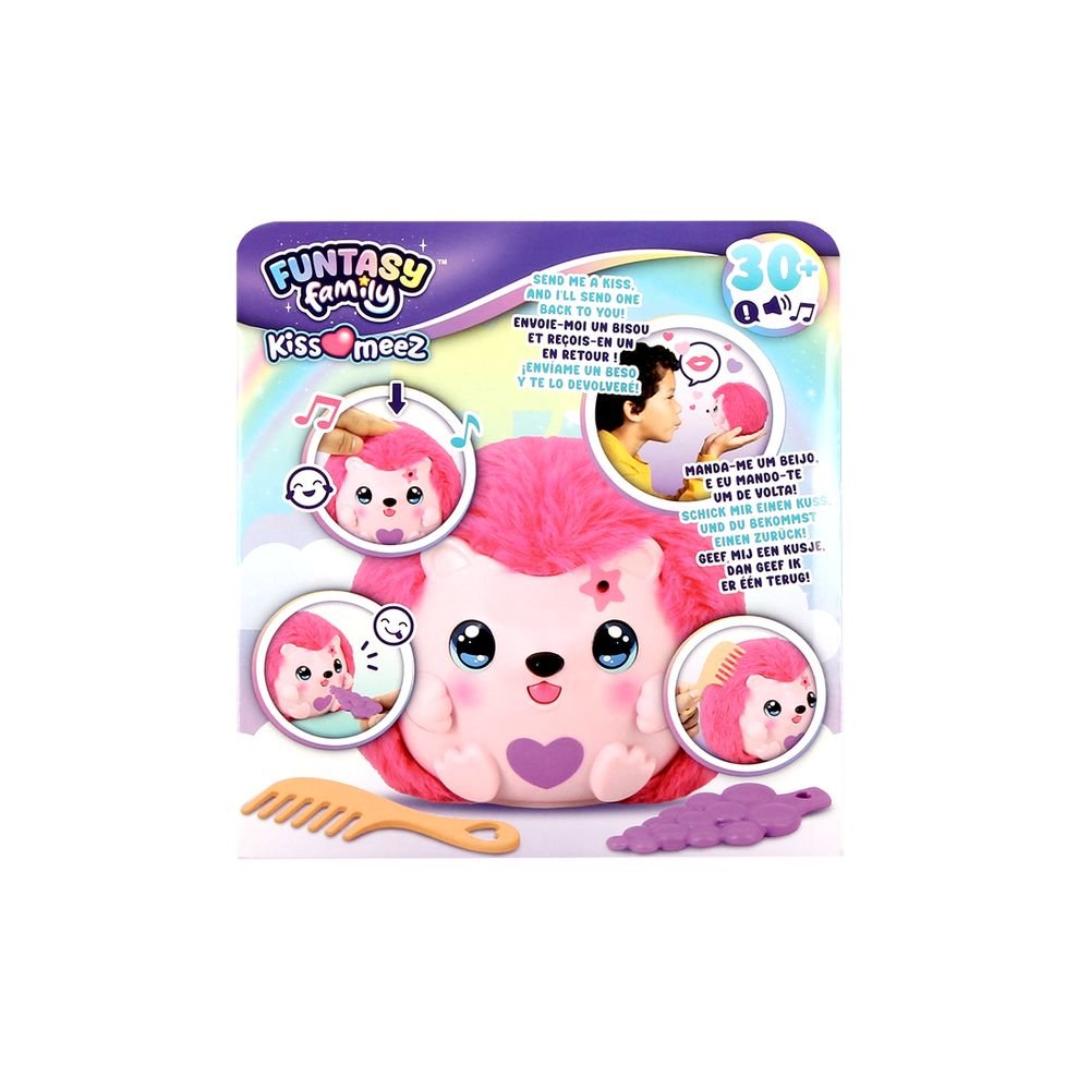 Peluche Interactivo Funtasy Family Kiss-meez Hedgehog DISET