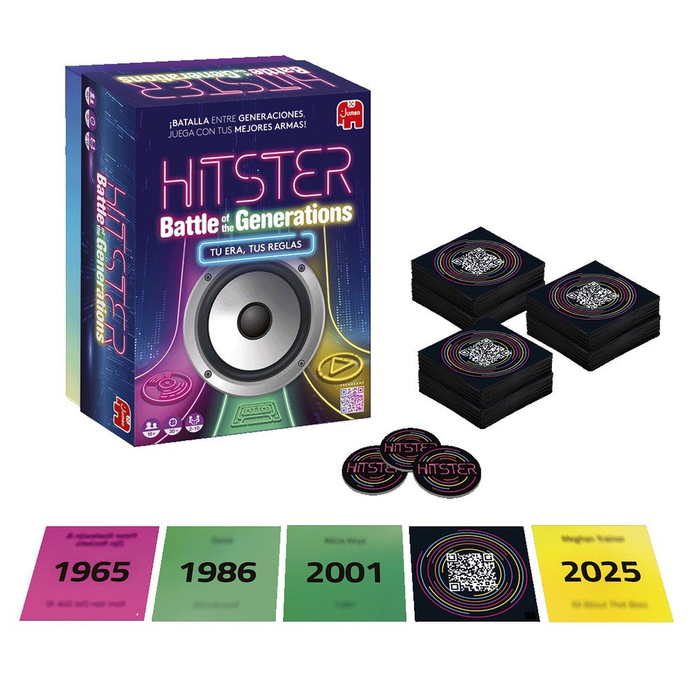 Juego de Mesa Hitster Batalla de Generaciones - Diset