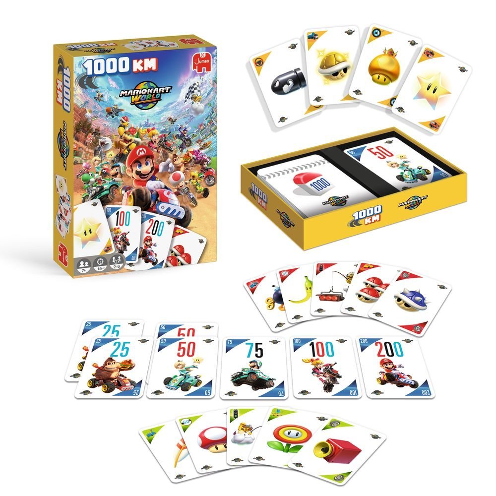 Juego de Cartas Mario Kart World 1000 km DISET