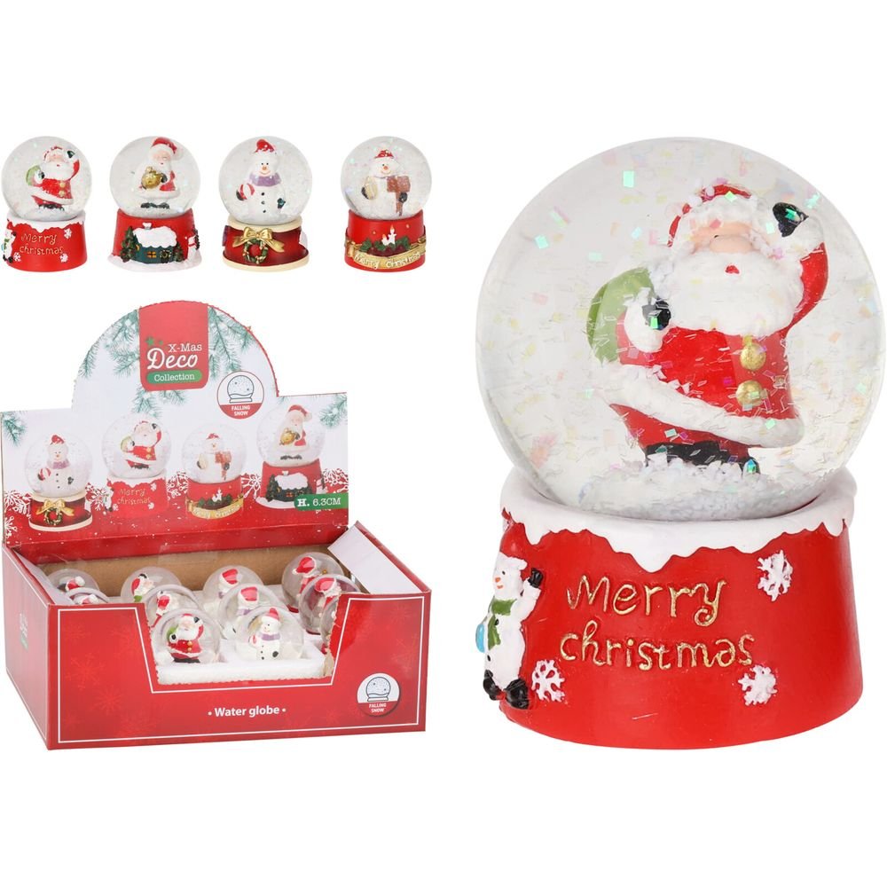 EXPOSITOR 12 BOLAS DE NIEVE PAPA NOEL | KOOPMAN CHRISTMAS | 1 UNIDAD | 8721037052368 Imagen principal del producto