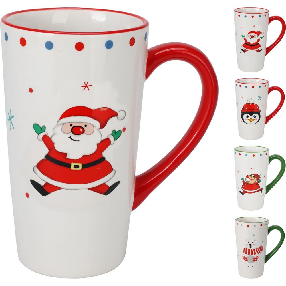 SET 4 TAZAS NAVIDAD 550ML SURTIDAS | KOOPMAN CHRISTMAS | ENVASE 4 UDS. UNIDAD | 8721037070805 Imagen principal del producto
