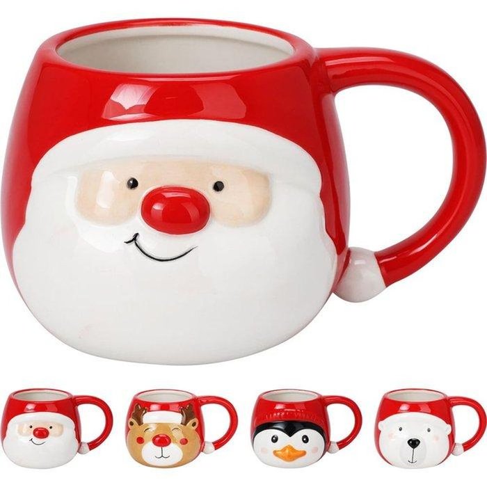 SET 4 TAZAS NAVIDAD SURTIDAS | KOOPMAN CHRISTMAS | 1 UNIDAD | 8721037072151