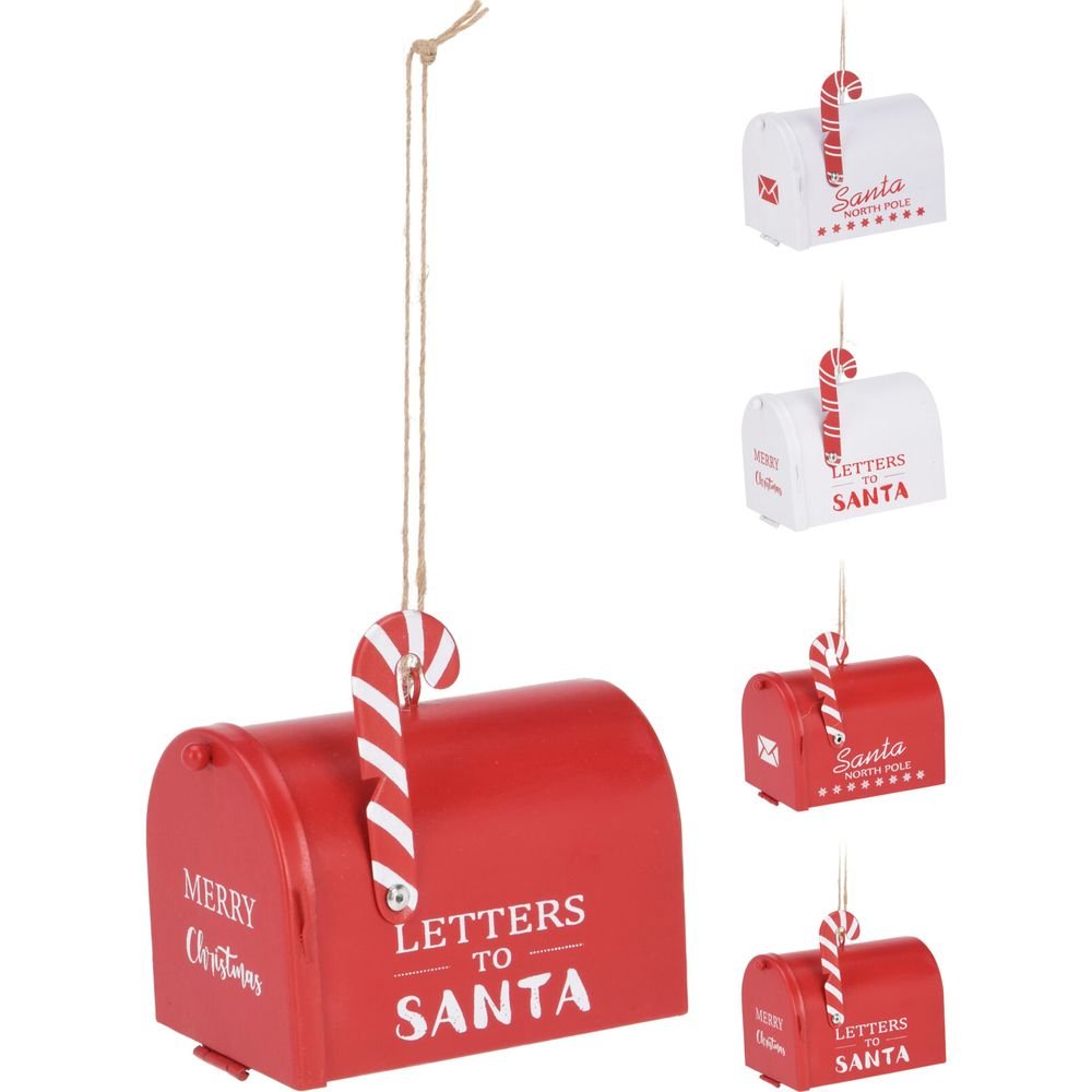 EXPOSITOR 12 BUZONES DECORATIVOS COLGANTE 8X7CM SURTIDOS | KOOPMAN CHRISTMAS | ENVASE 12 UDS. UNIDAD | 8721037092012 Imagen principal del producto