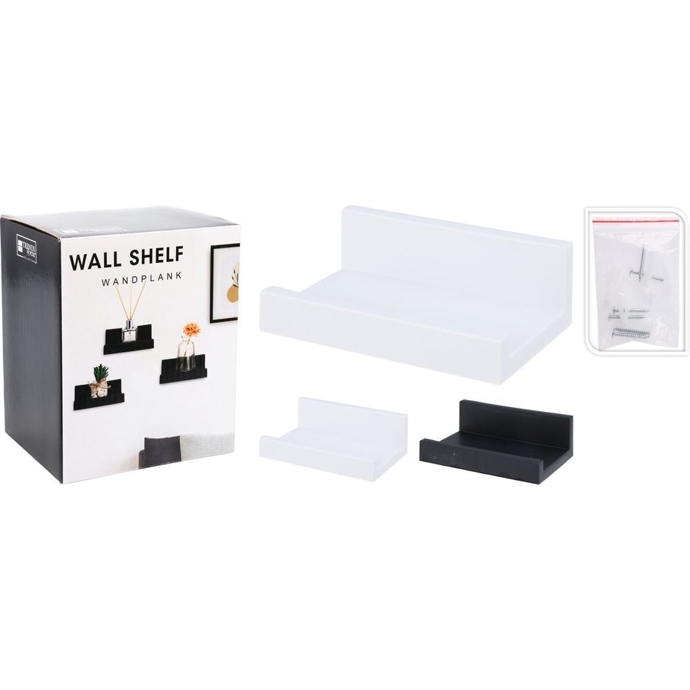 Estante de Pared Surtidos Blanco y Negro Koopman 10x13cm Imagen principal del producto
