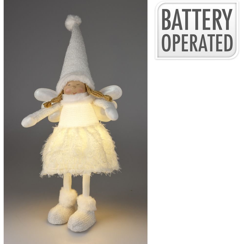 ANGEL NIÑA CON LED 69CM BLANCO | KOOPMAN CHRISTMAS | 1 UNIDAD | 8721037221931 Imagen principal del producto