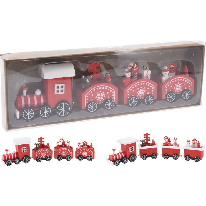 TREN MADERA 25 CM NAVIDAD | KOOPMAN CHRISTMAS | 1 UNIDAD | 8721037241366 Imagen principal del producto